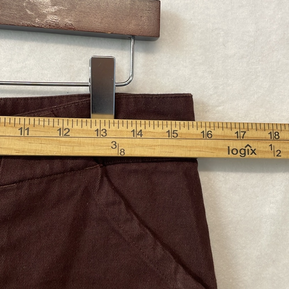 Jungles Jungles Mens Sz 30 Grazie Cotton Pants Brown Embroidered Relaxed - Picture 10 of 13